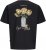 Jack & Jones Lington Back And Front Print Crew Neck T-Shirt Black - T-shirts - Grote Maten T-shirts Heren