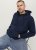Jack & Jones BRADLEY Zip Hoodie Navy Blazer - Sweaters & hoodies - Sweaters & Hoodies Grote Maten Heren