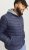 Jack & Jones SPRINT True Red Stitches Quilted Collar Jacket Navy Blazer - Jassen - Grote Maten Herenjassen
