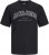 Jack & Jones CALEB VARSITY O-Neck T-Shirt Black - T-shirts - Grote Maten T-shirts Heren