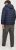 Jack & Jones SPRINT Red Stitches Quilted Hooded Jacket Navy Blazer - Jassen - Grote Maten Herenjassen