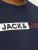 Jack & Jones CORP Logo Play 5 T-Shirt Navy Blazer - T-shirts - Grote Maten T-shirts Heren