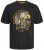 Jack & Jones JJSKULL ROCK T-Shirt Black - T-shirts - Grote Maten T-shirts Heren