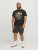 Jack & Jones JJSKULL ROCK T-Shirt Black - T-shirts - Grote Maten T-shirts Heren
