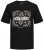 Jack & Jones JJPAISLEY T-Shirt Black - T-shirts - Grote Maten T-shirts Heren