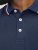 Jack & Jones PAULOS Short Sleeve Polo Navy Blazer - Polo shirts - Grote Maten Poloshirts Heren