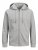 Jack & Jones Basic Sweat Zip Hood Light Grey Melange - Sweaters & hoodies - Sweaters & Hoodies Grote Maten Heren