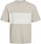 Jack & Jones LEGACY BLOCKING T-Shirt Beige - T-shirts - Grote Maten T-shirts Heren