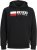 Jack & Jones CORP LOGO PLAY 4 Print Hoodie Black - Sweaters & hoodies - Sweaters & Hoodies Grote Maten Heren