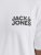 Jack & Jones CORP Logo T-Shirt White w Small Black Print - T-shirts - Grote Maten T-shirts Heren