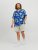 Jack & Jones JORLUKE FLORES Resort Shirt Nautical Blue - Hemden - Overhemden Grote Maten Heren