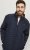 Jack & Jones MULTI SET-IN Sleeves Quilted Jacket With Collar Navy Blazer - Jassen - Grote Maten Herenjassen