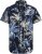 Jack & Jones Hawaii AOP Shirt Blue - Hemden - Overhemden Grote Maten Heren