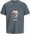 Jack & Jones Anatomy Skull Crew Neck T-Shirt Grey - T-shirts - Grote Maten T-shirts Heren