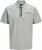 Jack & Jones Fusion Pique Zipper Polo Green/Blue - Polo shirts - Grote Maten Poloshirts Heren