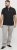 Jack & Jones Fusion Pique Zipper Polo Black - Polo shirts - Grote Maten Poloshirts Heren