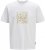 Jack & Jones Tarmac Camo Crew Neck T-Shirt Bright White - T-shirts - Grote Maten T-shirts Heren