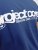 Jack & Jones Union Front & Back Print Crew Neck T-Shirt Beaucoup Blue - T-shirts - Grote Maten T-shirts Heren