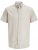 Jack & Jones Summer Shield Short Sleeve Shirt White Pepper - Hemden - Overhemden Grote Maten Heren