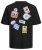 Jack & Jones JORDECAL T-Shirt with Back Print Black - T-shirts - Grote Maten T-shirts Heren