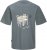Jack & Jones Lington Back And Front Print Crew Neck T-Shirt Grey - T-shirts - Grote Maten T-shirts Heren