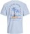 Jack & Jones Summer Vibes Crew Neck T-Shirt Chambray Blue - T-shirts - Grote Maten T-shirts Heren