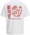 Jack & Jones Snake Dragon Crew Neck T-Shirt Bright White - T-shirts - Grote Maten T-shirts Heren