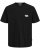 Jack & Jones Tavira Type Crew Neck T-Shirt Black - T-shirts - Grote Maten T-shirts Heren