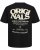  Jack & Jones Tavira Type Crew Neck T-Shirt Black - T-shirts - Grote Maten T-shirts Heren