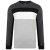 Kam Jeans 5240 Cut and Sew Long Sleeve T-shirt Grey - T-shirts - Grote Maten T-shirts Heren
