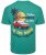 Kam Jeans 5711 Endless Summers Slub Tee With Back Print Emerald - T-shirts - Grote Maten T-shirts Heren