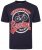 Kam Jeans 5712 Twin Pack Motorcycle/Cycle Print Tee Black and Navy - T-shirts - Grote Maten T-shirts Heren