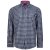 Kam Jeans 6156 Long Sleeve Check Shirt Navy - Hemden - Overhemden Grote Maten Heren