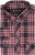 Kam Jeans 6301 LS Casual Check Shirt Red - Hemden - Overhemden Grote Maten Heren