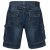 Kam Jeans Francis Dark Used - Shorts - Grote Maten Korte Broeken Heren