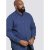 D555 Bainton Long Sleeve Shirt Navy - Hemden - Overhemden Grote Maten Heren