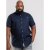 D555 Brixton Shirt Navy - Hemden - Overhemden Grote Maten Heren