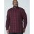 D555 Theo Long Sleeve Check Shirt - Hemden - Overhemden Grote Maten Heren