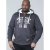 D555 Vadal Full Zip Hoodie Charcoal - Sweaters & hoodies - Sweaters & Hoodies Grote Maten Heren