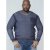 D555 Bryson Crewneck Sweater with Pocket Navy - Sweaters & hoodies - Sweaters & Hoodies Grote Maten Heren