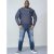 D555 Bryson Crewneck Sweater with Pocket Navy - Sweaters & hoodies - Sweaters & Hoodies Grote Maten Heren
