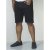D555 Jude Stretch Denim Shorts Black - Shorts - Grote Maten Korte Broeken Heren