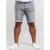 D555 Griffin Denim Shorts Grey - Shorts - Grote Maten Korte Broeken Heren