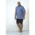 D555 Daniel Grandad T-shirt Denim - T-shirts - Grote Maten T-shirts Heren