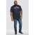 D555 Thornton Embroidery T-shirt Navy - T-shirts - Grote Maten T-shirts Heren