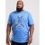 D555 Monty T-shirt Blue - T-shirts - Grote Maten T-shirts Heren