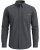 Motley Denim Lisbon Long Sleeve Shirt Charcoal - Hemden - Overhemden Grote Maten Heren