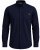 Motley Denim Lisbon Long Sleeve Shirt Navy - Hemden - Overhemden Grote Maten Heren