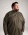 Motley Denim Lisbon Long Sleeve Shirt Dark Khaki - Hemden - Overhemden Grote Maten Heren