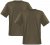Adamo Marlon Comfort fit 2-pack T-shirt Khaki - T-shirts - Grote Maten T-shirts Heren